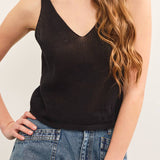 Sandra Knitted Floral Sweater Cami Top