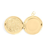 Round Floral Textured Locket