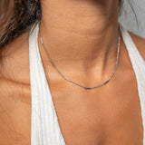 Gabrielle Satellite Bar Chain Necklace