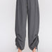 Marlow Drapey Twill High-Waist Jogger charcoal front