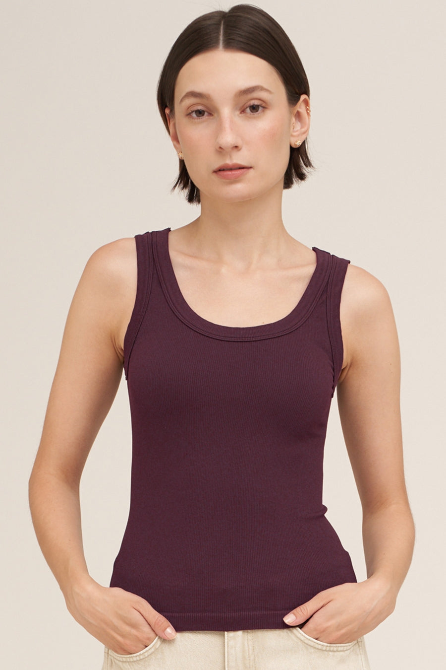 Nora Reversible Ribbed Tank