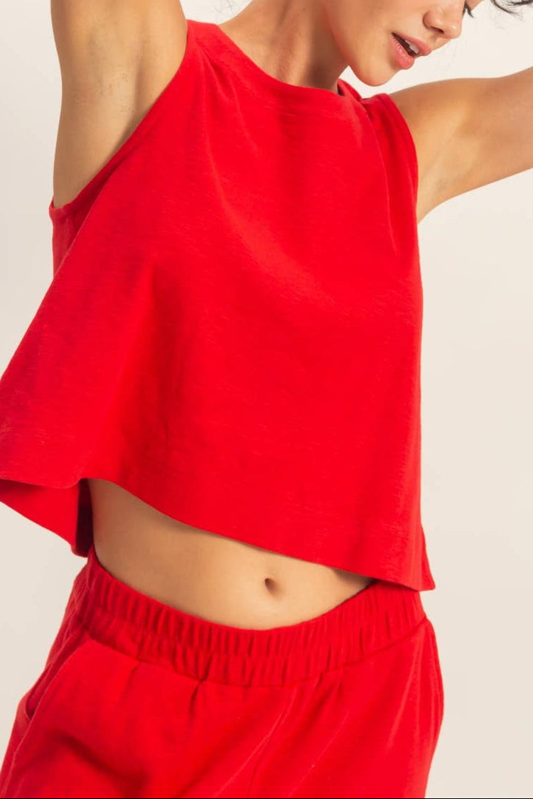 Lennon Sleeveless Boxy Fit Top