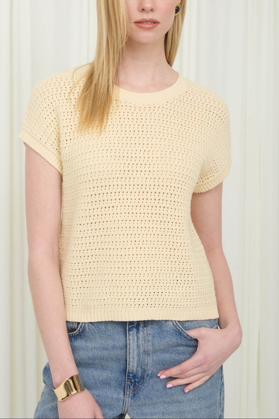 Easy Breezy Sheer Knit Cotton Tee - MTT Collective