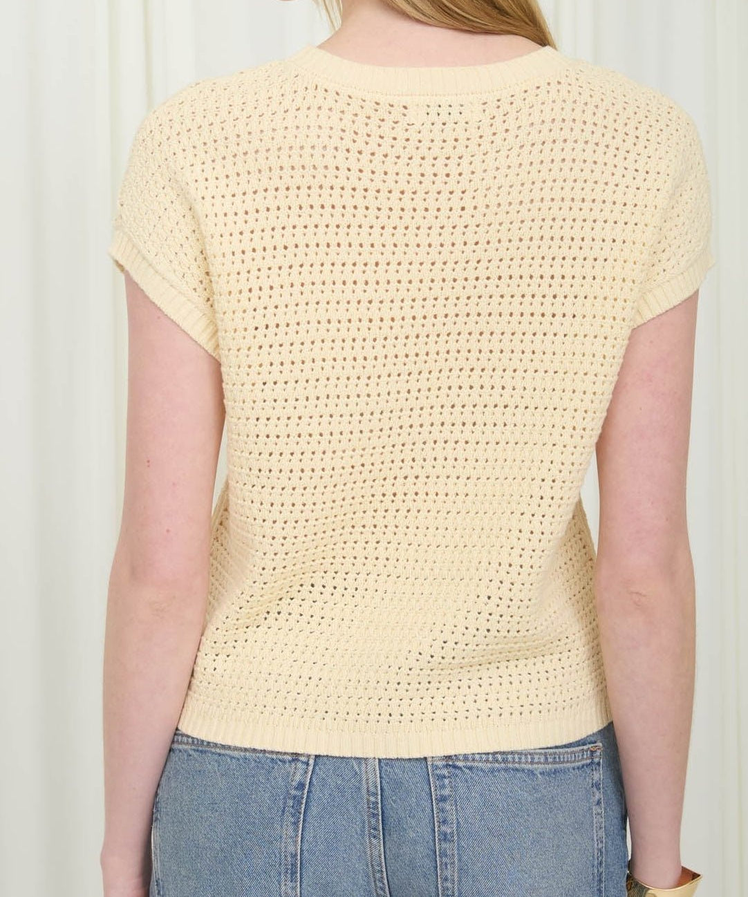 Easy Breezy Sheer Knit Cotton Tee - MTT Collective