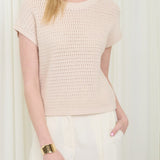 Easy Breezy Sheer Knit Cotton Tee - MTT Collective