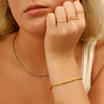 Ashley Gold Stainless Steel PVD Rope Chain Necklace - MTT Collective