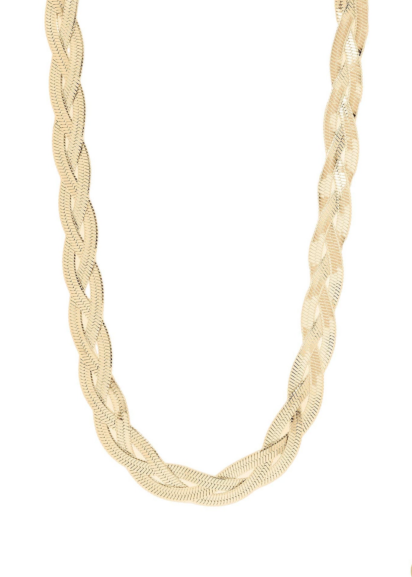 MTT Jewelry - Jewelry - Necklaces - Cadence Interwoven Herringbone Chain Necklace - MTT Collective