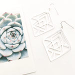 Eden Brushed Diamond Pattern Earrings - MTT Collective