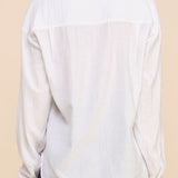 Eileen Easy Textured Button Up Top - MTT Collective