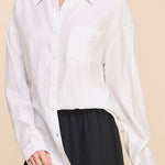 Eileen Easy Textured Button Up Top - MTT Collective