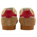 Gola Elan Trainer - Caramel/Off White/Deep Red - Back View