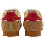 Gola Elan Trainer - Caramel/Off White/Deep Red - Back View