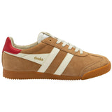 Gola Elan Trainer - Caramel/Off White/Deep Red