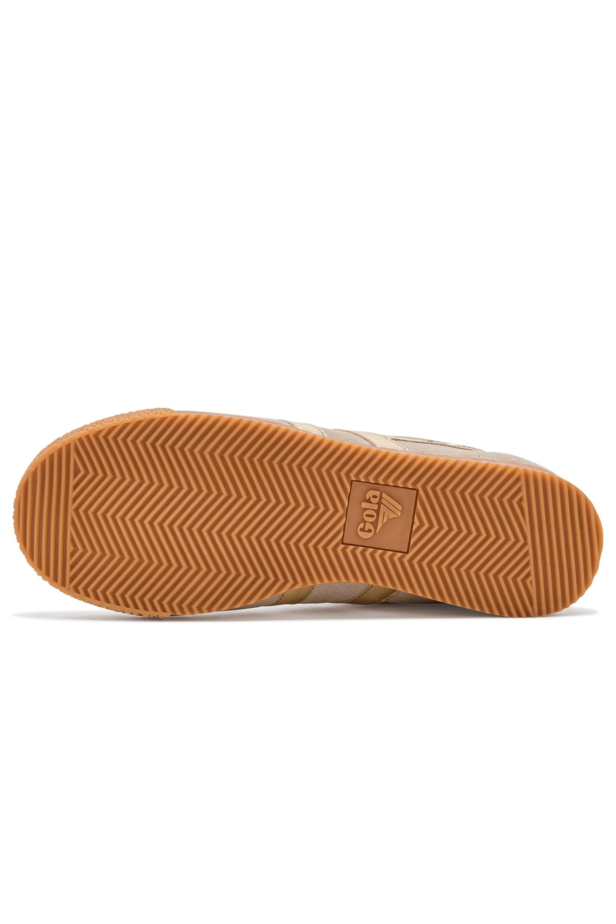 Gola Elan Glitz Trainer - Bone/Gold/Dark Brown - Back View