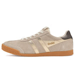 Gola Elan Glitz Trainer - Bone/Gold/Dark Brown - Left View