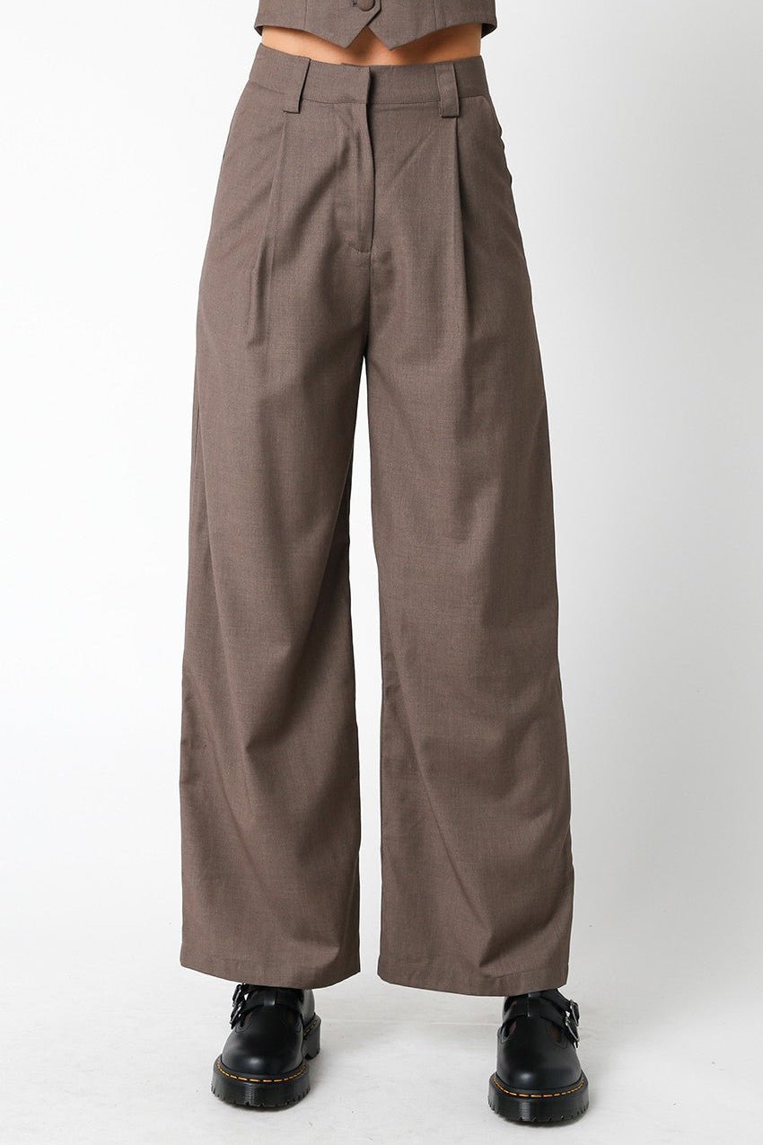 Elena High - Waist Wide - Leg Trousers - MTT Collective