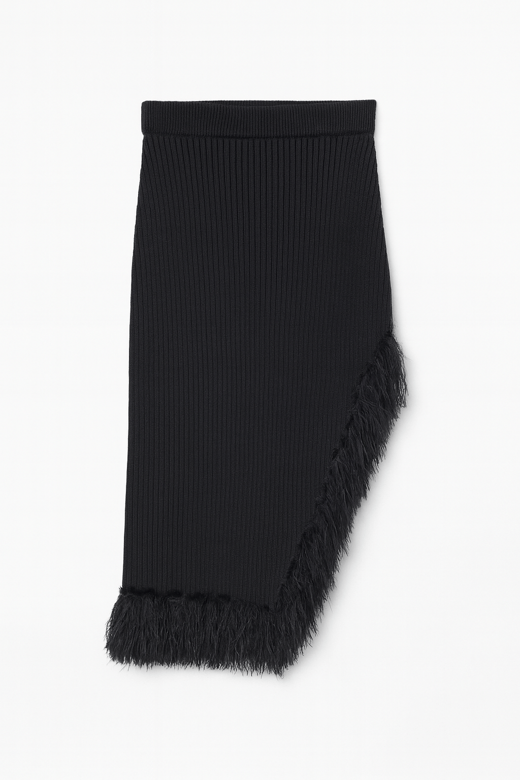 Elise Feathered Fringe Knit Skirt - MTT Collective
