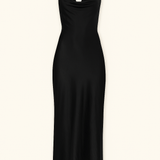 Elise Satin Cowl Maxi Dress - MTT Collective