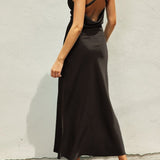 Elise Satin Cowl Maxi Dress - MTT Collective