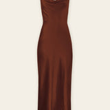 Elise Satin Cowl Maxi Dress - MTT Collective