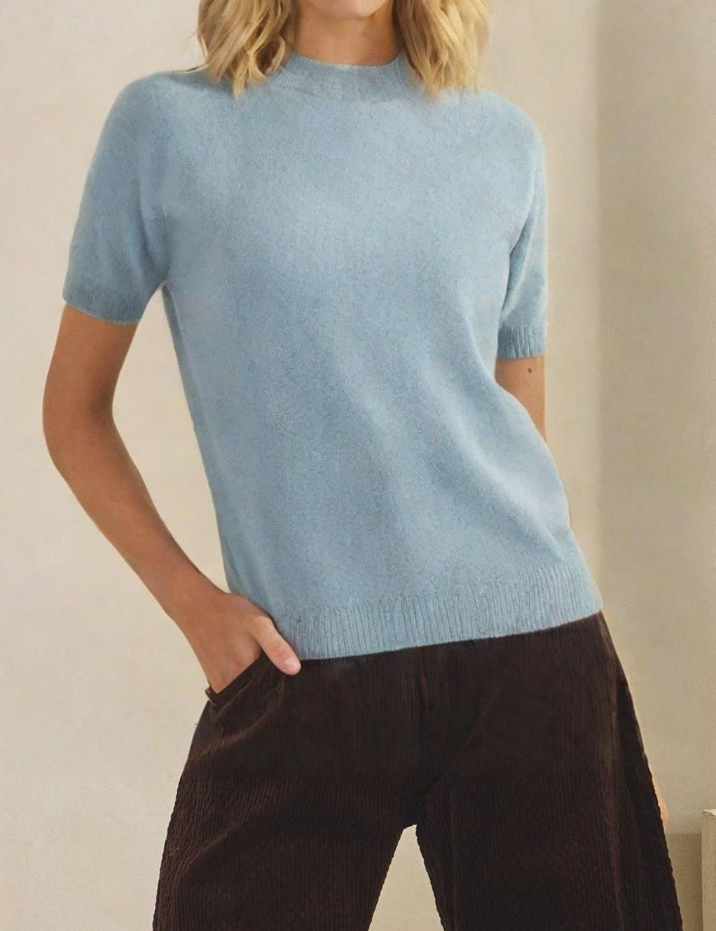 Elise Short - Sleeve Knit Top - MTT Collective