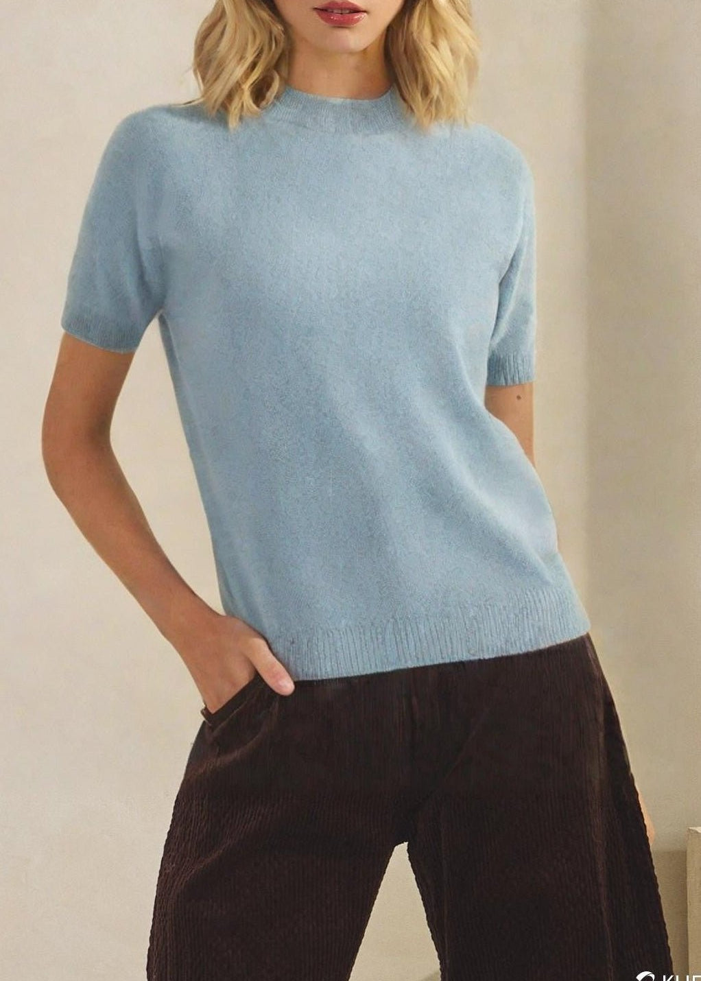 Elise Short - Sleeve Knit Top - MTT Collective