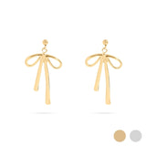 Ellis Ribbon Bow Drop Earrings - MTT Collective