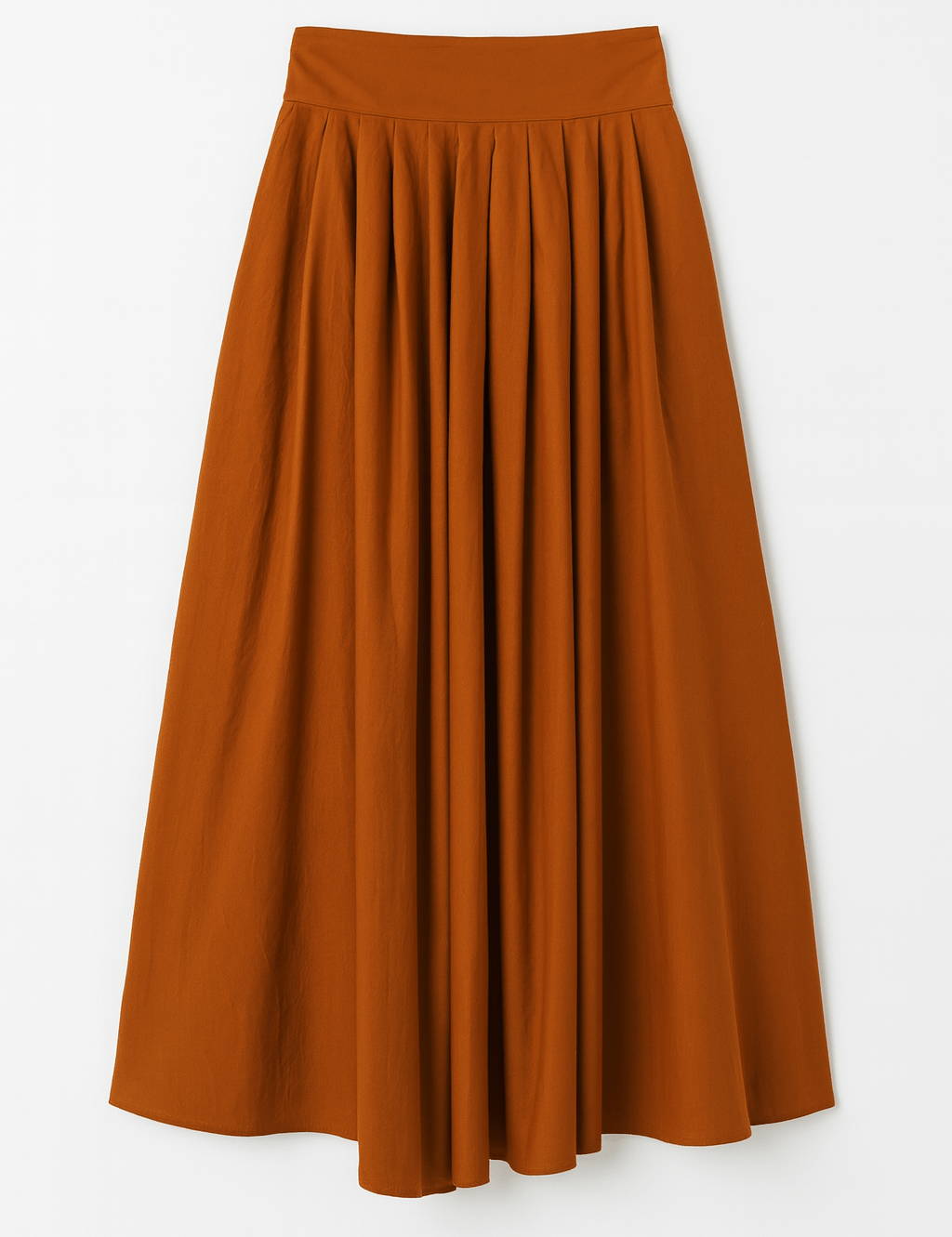Elodie High - Waist Cotton Midi Skirt - MTT Collective