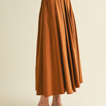 Elodie High - Waist Cotton Midi Skirt - MTT Collective