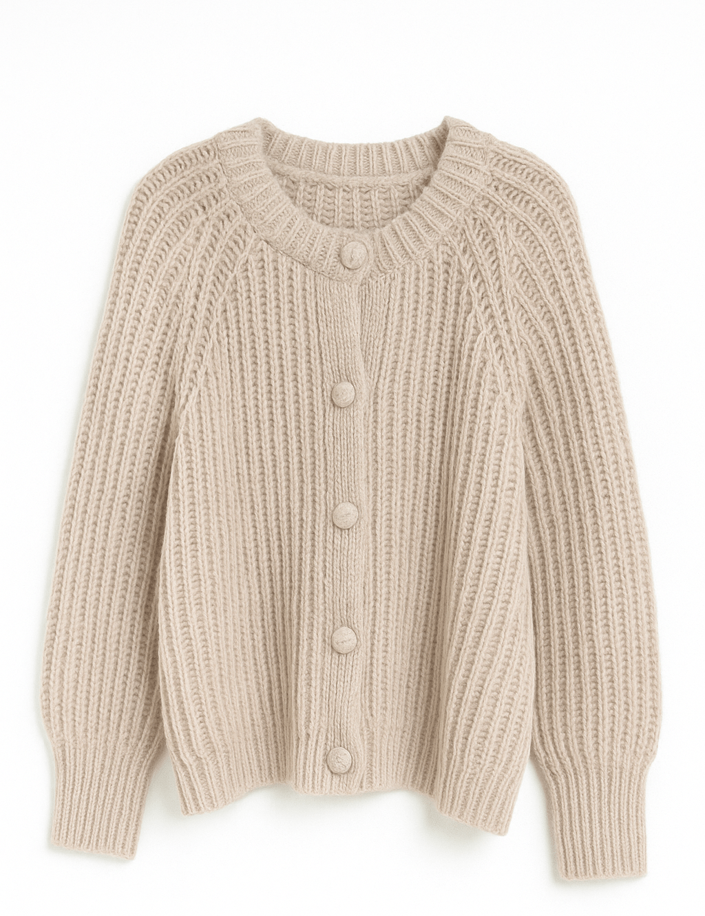Elsie Rib Knit Button Cardigan - MTT Collective