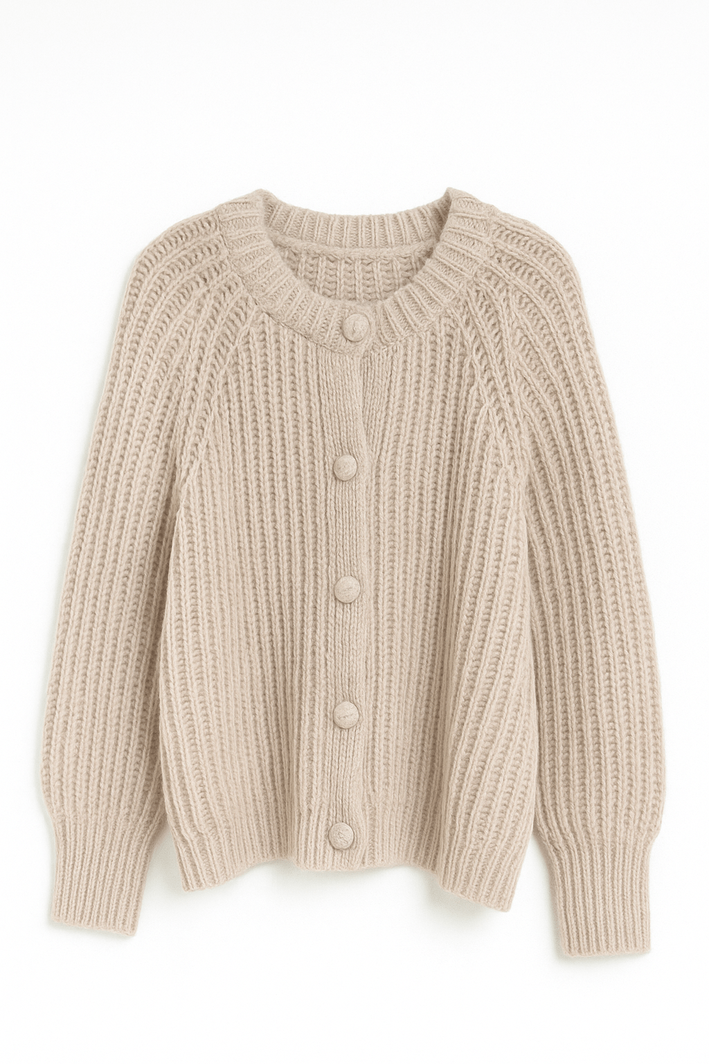 Elsie Rib Knit Button Cardigan - MTT Collective