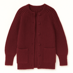 Elsie Rib Knit Button Cardigan - MTT Collective