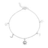 Ember Moon & Star Charm Anklet - MTT Collective