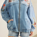 Embroidered Denim Jacket - MTT Collective