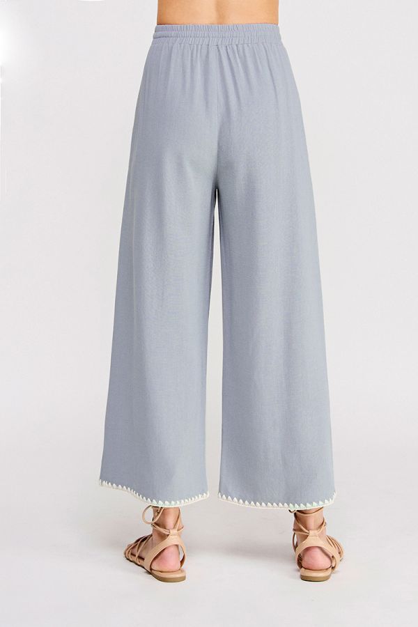 Embroidered Soft Linen Pant - MTT Collective