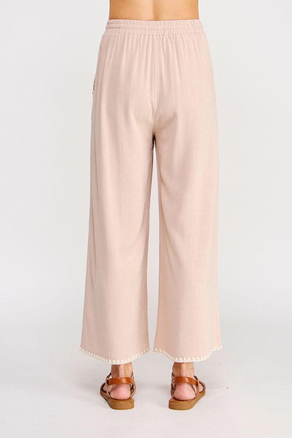 Embroidered Soft Linen Pant - MTT Collective