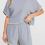 Embroidered Soft Linen Top - MTT Collective