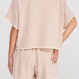 Embroidered Soft Linen Top - MTT Collective