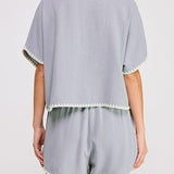 Embroidered Soft Linen Top - MTT Collective