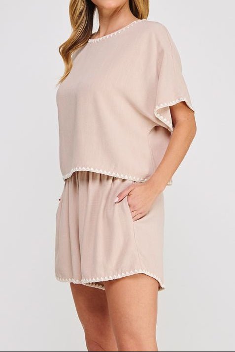 Embroidered Soft Linen Top - MTT Collective