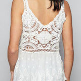 Emerie Embroidery Crochet Woven Top - MTT Collective