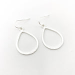 Emilia Brushed Open Drop Earrings - MTT Collective