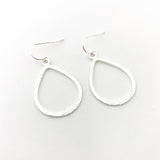 Emilia Brushed Open Drop Earrings - MTT Collective
