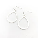 Emilia Brushed Open Drop Earrings - MTT Collective