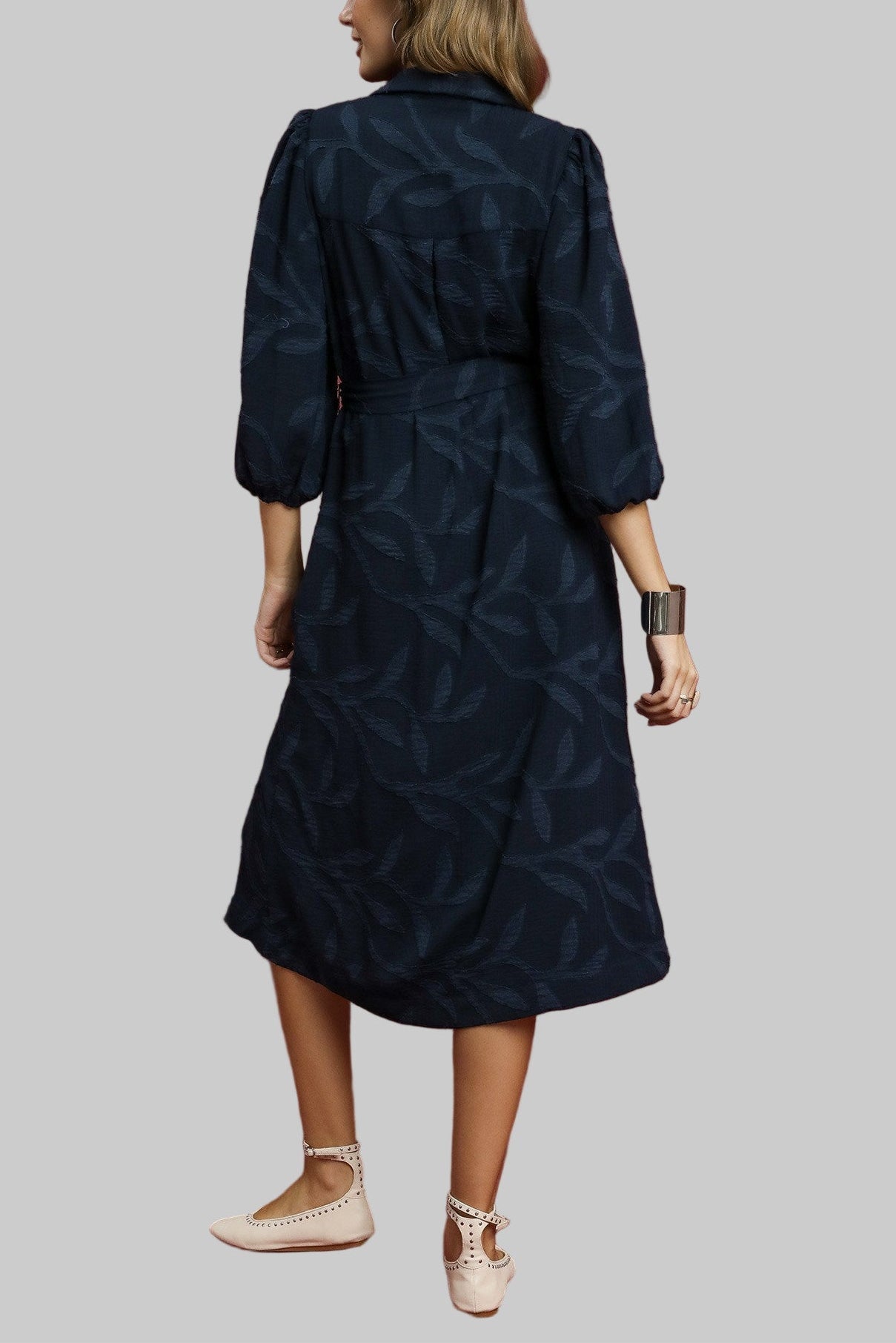 Emilia Jacquard Midi Dress - MTT Collective