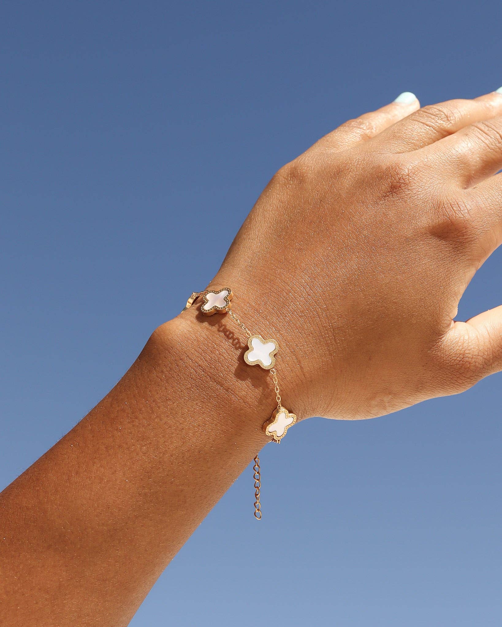 Emma Lucky Clover Charm Bracelet - MTT Collective