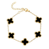 Emma Lucky Clover Charm Bracelet - MTT Collective