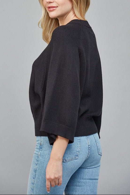 Emory Reglan Short Sleeve Crew Neck Sweater - MTT Collective