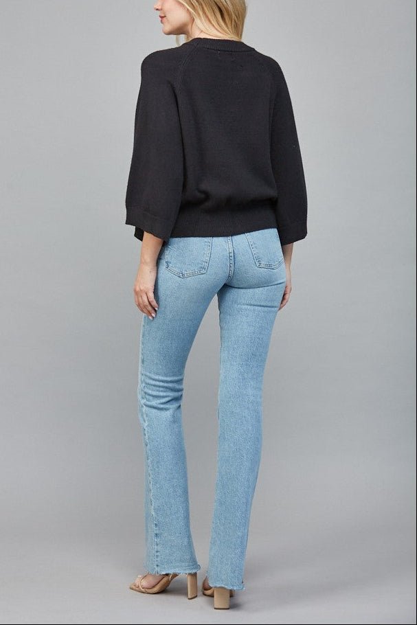 Emory Reglan Short Sleeve Crew Neck Sweater - MTT Collective