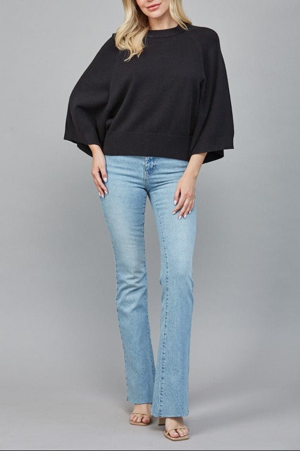 Emory Reglan Short Sleeve Crew Neck Sweater - MTT Collective